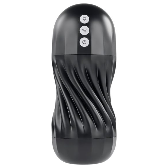 Playboy Solo Stroker - masturbador succionador recargable (negro)