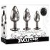Conjunto de Plugs Anales Evolved - Gema Negra, Metal Plateado