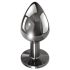 Conjunto de Plugs Anales Evolved - Gema Negra, Metal Plateado