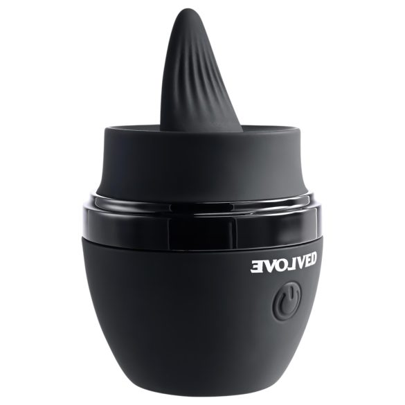 Evolved Tongue Tied - vibrador recargable con lengua (negro)