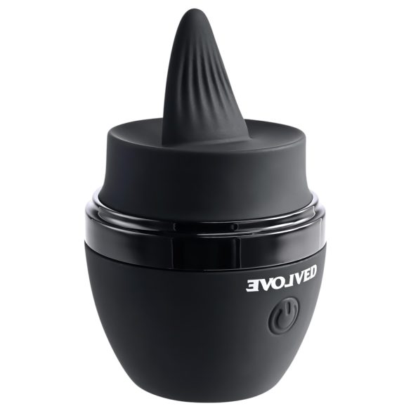 Evolved - Vibrador tipo lengua recargable - silicona negra