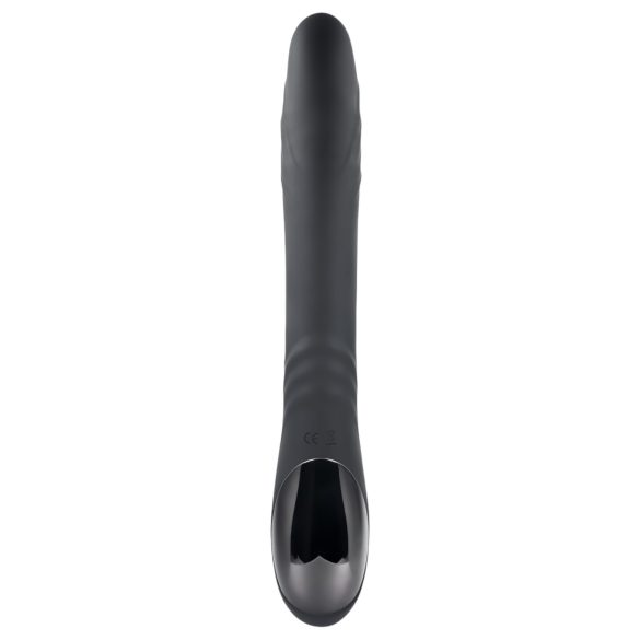 Playboy Rapid Rabbit - vibrador con estimulador de clítoris - recargable - negro