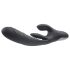 Playboy Rapid Rabbit - vibrador recargable con brazo de clítoris (negro)