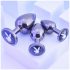 Playboy - Set de plugs anales 3 piezas (plateado)