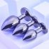 Playboy - Set de plugs anales 3 piezas (plateado)