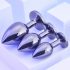 Playboy - Set de plugs anales 3 piezas (plateado)