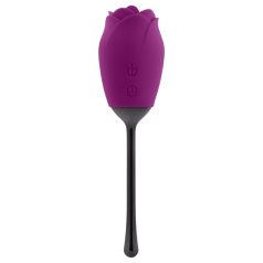   Playboy - vibrador rosa con lengua, recargable e impermeable (lila)