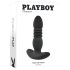 Playboy - vibrador anal recargable empuje (negro)