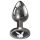 Playboy Tux - plug anal pequeño (plateado)