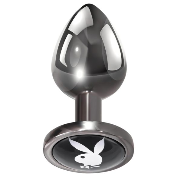 Playboy Tux - plug anal pequeño (plateado)
