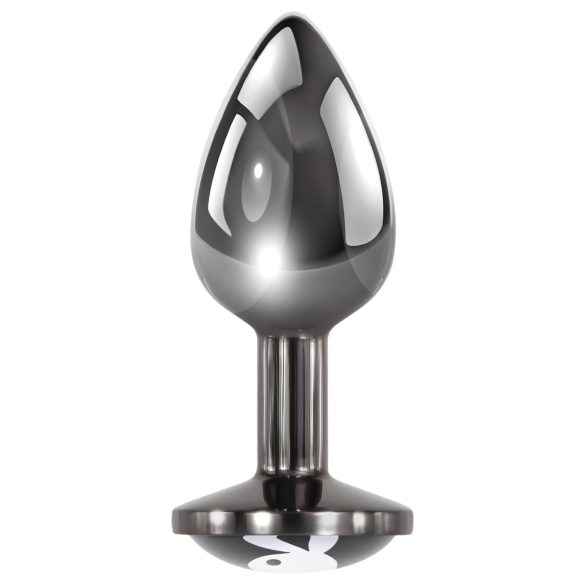 Playboy Tux - plug anal pequeño - metal plateado