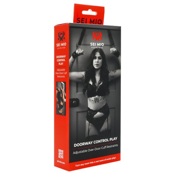 Sei Mio - Kit de amarre para puertas (negro)