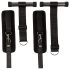 Sei Mio - Kit de amarre para puertas (negro)