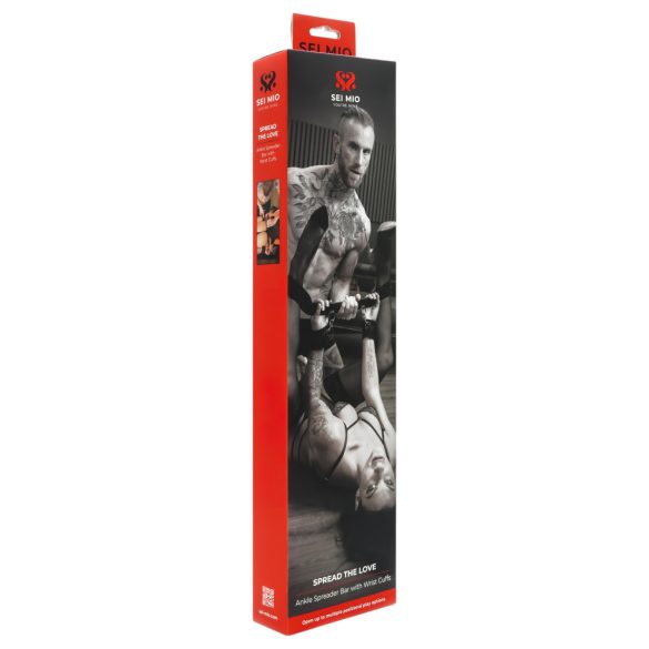 Sei Mio - Barra separadora con esposas (negro)