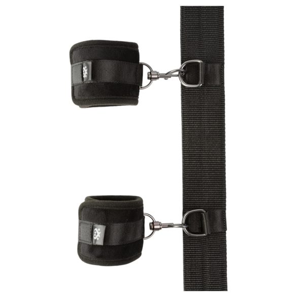 Sei Mio - barra separadora con esposas - metal y polipiel negro