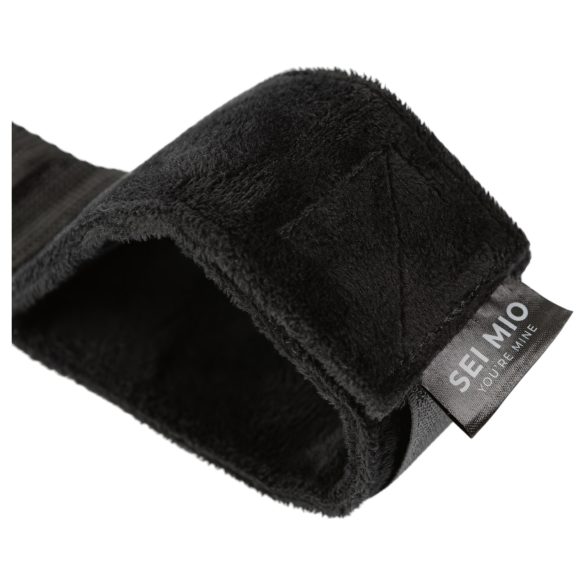 Sei Mio - barra separadora con esposas - metal y polipiel negro