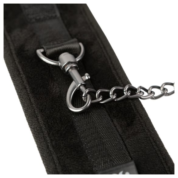 Sei Mio - esposas para tobillos - cuero - negro