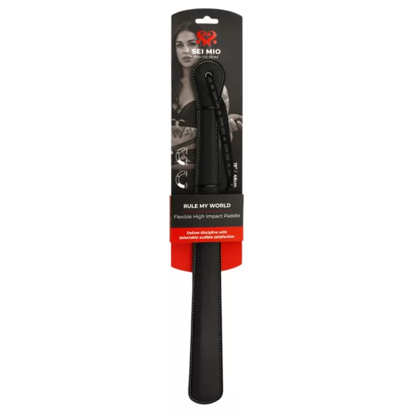 Sei Mio - paleta larga para azotes - cuero negro