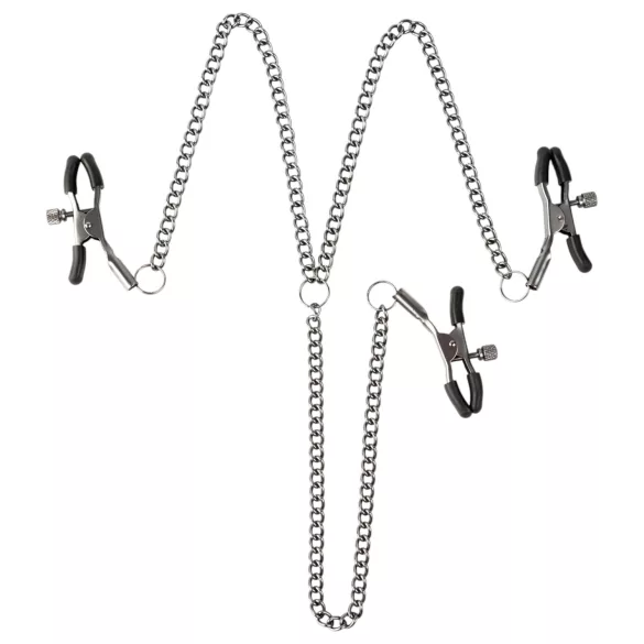 Sei Mio - pinza para pezones y labios íntimos - negro