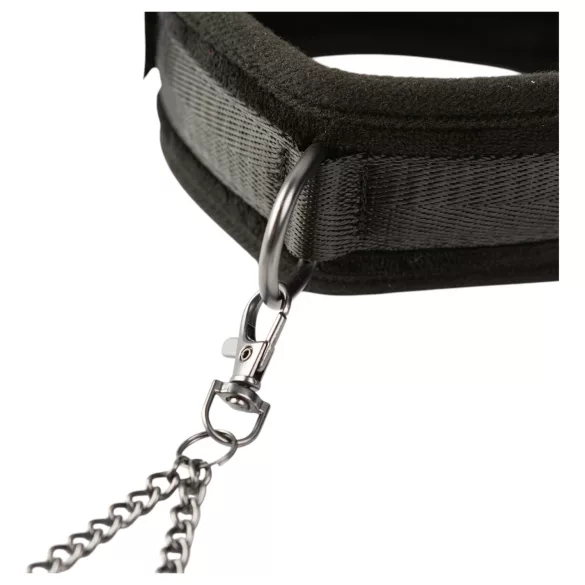 Sei Mio - collar con pinzas para pezones - negro