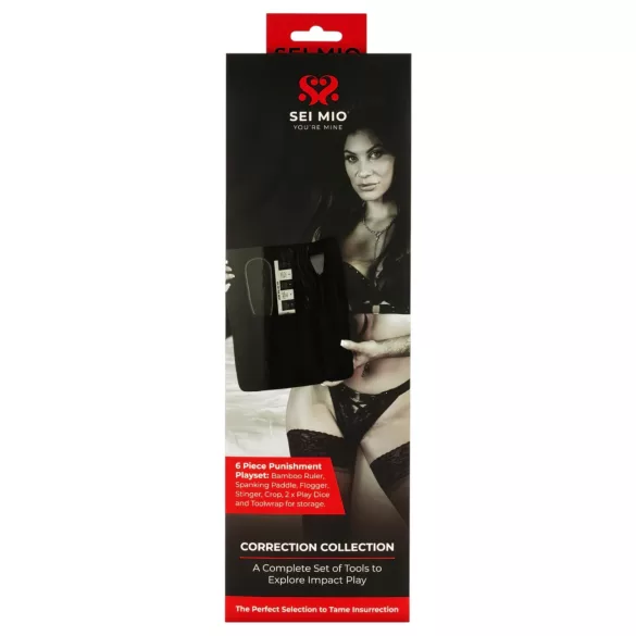Sei Mio - set de instrumentos BDSM - 5 piezas - negro
