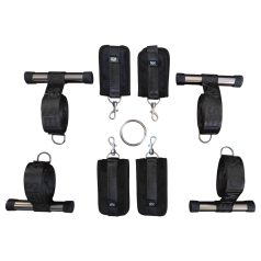   Sei Mio - cruz bondage para puerta - sujeción ajustable - negro