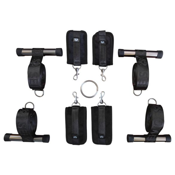 Sei Mio - cruz de bondage para puerta (negro)