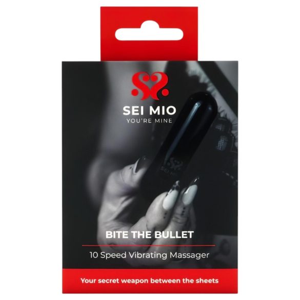 Sei Mio - minivibrador recargable - silicona negra