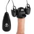 Trinity - gorro vibrador doble esferas (negro-plata)