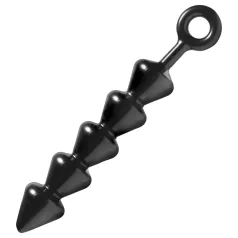 XR Brands - Spades - dildo anal con cuentas (negro)