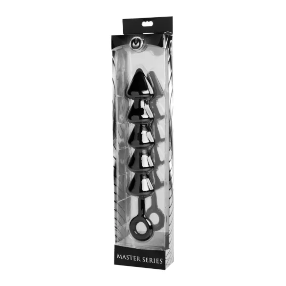XR Brands - Spades - dildo anal con cuentas (negro)