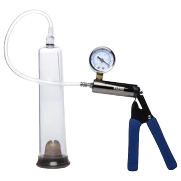 Tom Heavy Duty - Bomba para Pene con Brazo Metálico (Transparente)