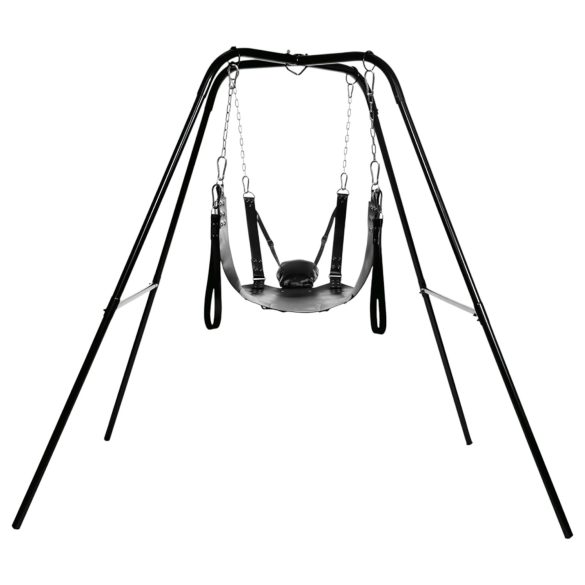XR Brands - Columpio sexual con soporte (negro)