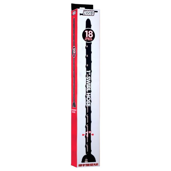 Serpiente Delgada en Espiral 18 - Dildo Anal (negro)