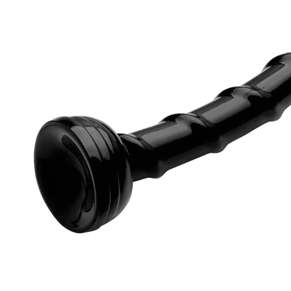 Hosed Swirl - dildo anal fino flexible - silicona negra 18 cm