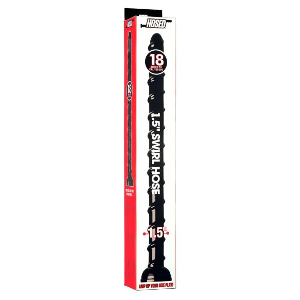 Serpiente Anal Hosed Swirl 18 - Dildo Negro