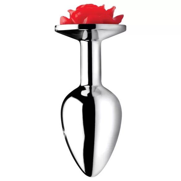 Booty Sparks - plug anal con rosa (plateado)