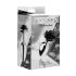 Booty Sparks Black Rose - plug anal aluminio (plata-negro)