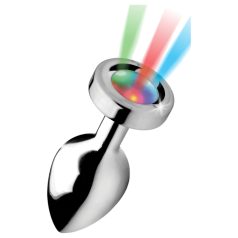 Booty Sparks - plug anal luminoso - tamaño mediano - plata