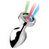 Booty Sparks - plug anal luminoso mediano (plata)