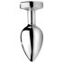 Booty Sparks - plug anal luminoso mediano (plata)