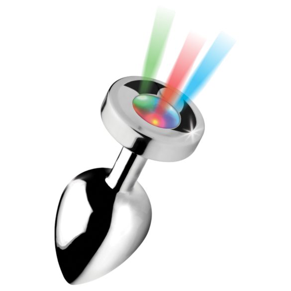Booty Sparks - Plug Anal Iluminador Grande (Plata)