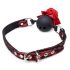 Master Series - mordaza rosa de silicona (roja)
