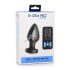 Zeus - Vibrador anal E-Stim con control remoto (negro)