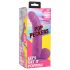 XR Brands POP - dildo con ventosa y testículos - 19 cm (púrpura)