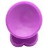 XR Brands POP - dildo con ventosa y testículos - 19 cm (púrpura)