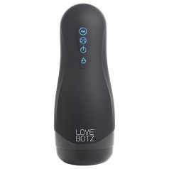   Lovebotz Auto Milker - masturbador negro vibrador e impermeable