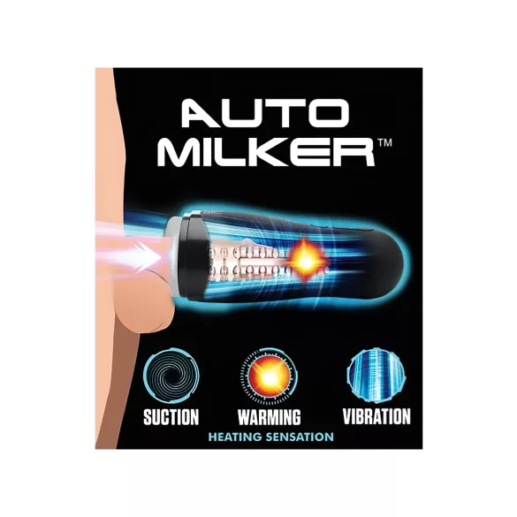 Lovebotz - masturbador automático succionador y vibrador impermeable - negro