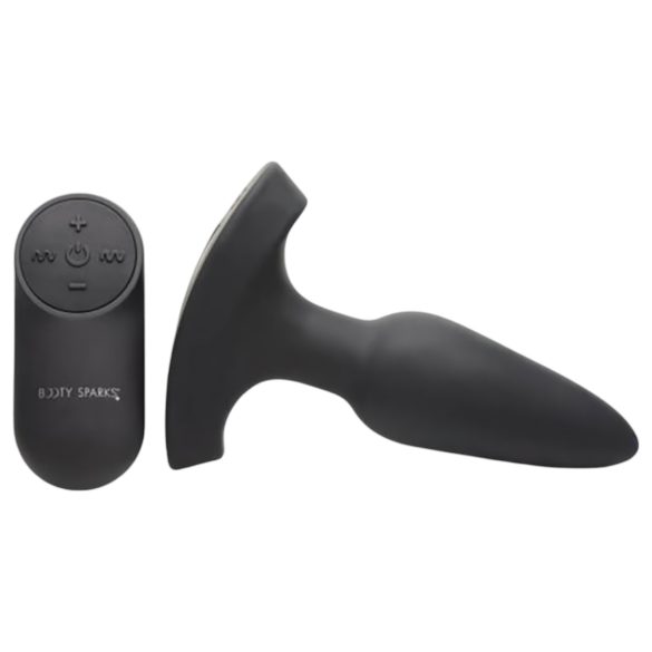 Booty Sparks Laser - vibrador anal recargable y remoto (negro)