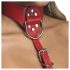 Arnés corporal rojo con cuello - M/L